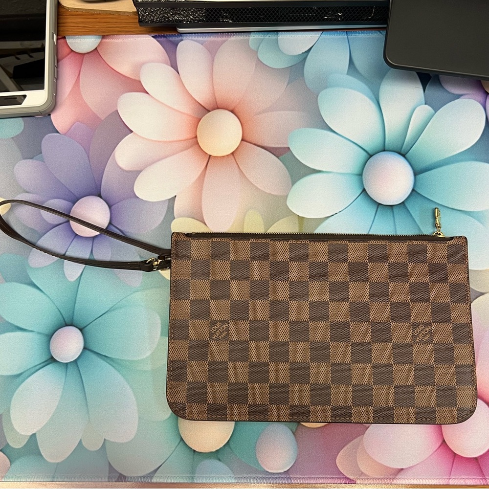 Louis Vuitton Damier Ebene Neverfull MM GM Puckett Rose Ballerine